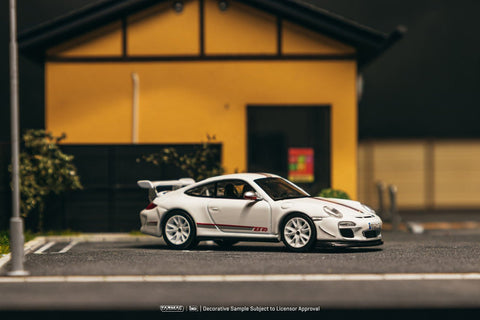 Tarmac Works 1:64 Porsche 911 GT3 RS 4.0 (997.2) – White – IXO Models – Limited Edition - GT Hobby Store