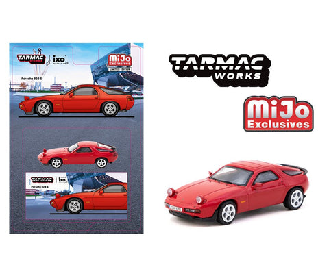 Tarmac Works 1:64 Porsche 928 S – Red – ixo Models – Global64 – MiJo Exclusives Limited Edition - GT Hobby Store