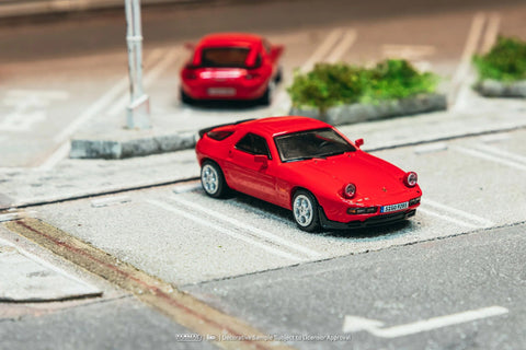 Tarmac Works 1:64 Porsche 928 S – Red – ixo Models – Global64 – MiJo Exclusives Limited Edition - GT Hobby Store