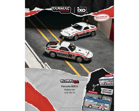 Tarmac Works 1:64 Porsche 928S Safety Car – White – Global64 - GT Hobby Store