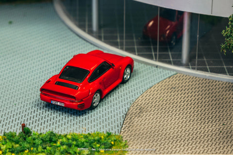 Tarmac Works 1/64 Porsche 959 Global64 Red - GT Hobby Store