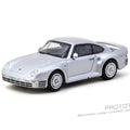 Tarmac Works 1:64 Porsche 959 – Silver – Global64 – MiJo Exclusives Limited Edition - GT Hobby Store