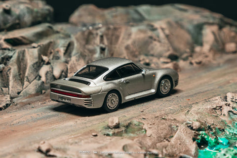 Tarmac Works 1:64 Porsche 959 – Silver – Global64 – MiJo Exclusives Limited Edition - GT Hobby Store