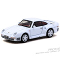 Tarmac Works 1:64 Porsche 959 White Model Car + Trading Cards Combo Set – White – Global64 - GT Hobby Store