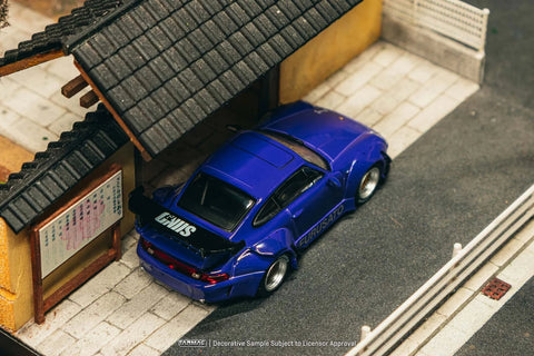 Tarmac Works 1:64 RWB 993 Furusato Model Car + Trading Cards Combo Set - GT Hobby Store