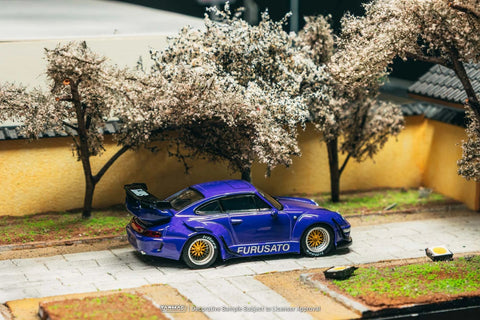 Tarmac Works 1:64 RWB 993 Furusato Model Car + Trading Cards Combo Set - GT Hobby Store