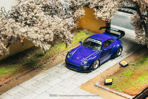 Tarmac Works 1:64 RWB 993 Furusato Model Car + Trading Cards Combo Set - GT Hobby Store