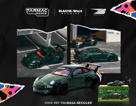 Tarmac Works 1/64 RWB 997 Green IDE 2025 Exclusive Event Model - GT Hobby Store