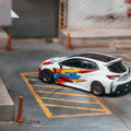Tarmac Works 1:64 Toyota Corolla Widebody Jon Sibal – White – Global64 – MiJo Exclusives Limited Edition - GT Hobby Store