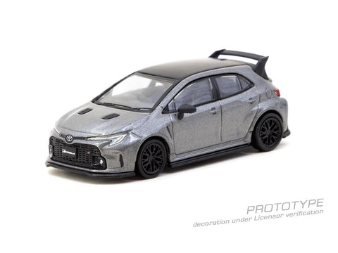 Tarmac Works 1:64 Toyota GR Corolla with Oil Can – Grey - GT Hobby Store