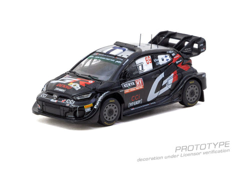 Tarmac Works 1/64 Toyota GR YARIS Rally1 HYBRID Safari Rally Kenya 2024 Winner Kalle Rovanperä / Jonne Halttunen- Hobby64 - GT Hobby Store