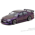 Tarmac Works 1:64 URAS Skyline ER34 – Midnight Purple – Global64 – Limited Edition - GT Hobby Store