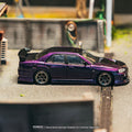 Tarmac Works 1:64 URAS Skyline ER34 – Midnight Purple – Global64 – Limited Edition - GT Hobby Store