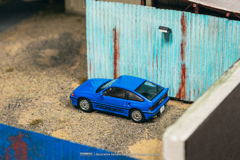 Tarmac Works Global64 1/64 Honda Ballade Sports Mugen CR-X Pro Blue - GT Hobby Store