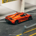 Tarmac Works Global64 1/64 Koenigsegg Regera Orange Metallic / Black Stripes - GT Hobby Store