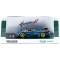 Tarmac Works Global64 1/64 Pagani Huayra R Turquoise Carbon Fiber - GT Hobby Store