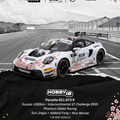 Tarmac Works HOBBY18 1/18 Porsche 911 GT3 R Suzuka 1000km - Intercontinental GT Challenge 2025 Phantom Global Racing - GT Hobby Store