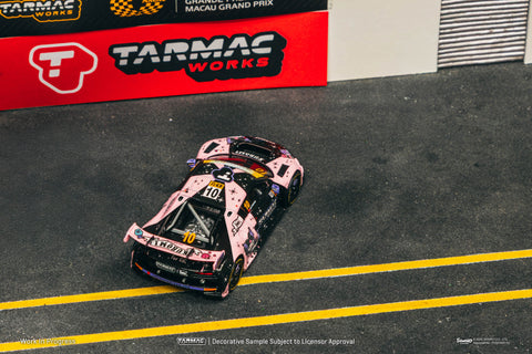 Tarmac Works HOBBY64 1/64 Audi R8 LMS GT3 EVO II Macau GT Cup - FIA GT World Cup 2024 Uno Racing Adderly Fong Model Car + Trading Cards Combo Set - GT Hobby Store