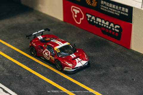 Tarmac Works Hobby64 1/64 Ferrari 488 GT3 Macau GT Cup - FIA GT World Cup 2023 Harmony Racing Chen Weian - GT Hobby Store