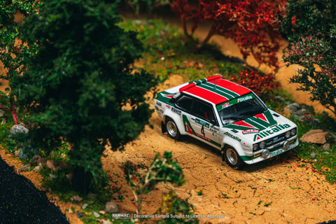 Tarmac Works Hobby64 1/64 Fiat 131 Abarth Rally Rallye De Portugal - Vinho Do Porto 1978 Winner Markku Alén / Ilkka Kivimäki - GT Hobby Store