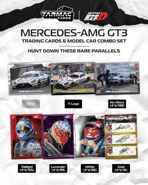 Tarmac Works HOBBY64 1/64 Mercedes-AMG GT3 Bathurst 12h 2026 Craft-Bamboo Racing Model Car + Trading Cards Combo Set - GT Hobby Store