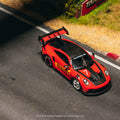 Tarmac Works x Minichamps 1/64 Porsche GT3RS (992.1) MR – Red – Showcase - GT Hobby Store