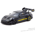 Tarmac Works x Minichamps 1:64 Porsche GT3RS (992.2) MR – Black Yellow – Showcase – Limited Edition - GT Hobby Store