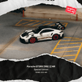 Tarmac Works x Minichamps 1:64 Porsche GT3RS (992.2) MR – White Red- Showcase – Limited Edition - GT Hobby Store
