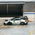 Tarmac Works x Minichamps 1/64 Porsche GT3RS(992.1) MR White Green – Showcase - GT Hobby Store