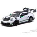 Tarmac Works x Minichamps 1/64 Porsche GT3RS(992.1) MR White Green – Showcase - GT Hobby Store