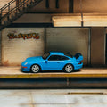 Tarmac Works x Schuco 1:64 Porsche 911 993 Cup – Riviera blue - Collab64 - GT Hobby Store