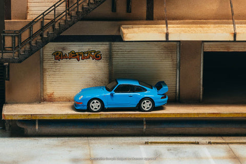 Tarmac Works x Schuco 1:64 Porsche 911 993 Cup – Riviera blue - Collab64 - GT Hobby Store
