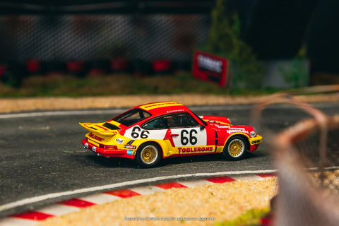 Tarmac Works x Schuco 1:64 Porsche 911 Carrera RSR 3.0 24h Le Mans 1974 66 – Red - GT Hobby Store