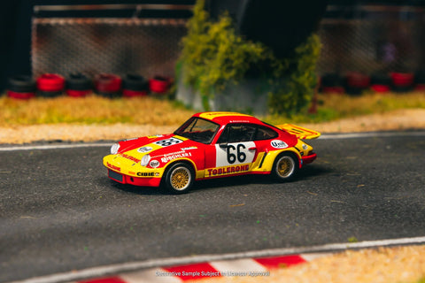 Tarmac Works x Schuco 1:64 Porsche 911 Carrera RSR 3.0 24h Le Mans 1974 66 – Red - GT Hobby Store