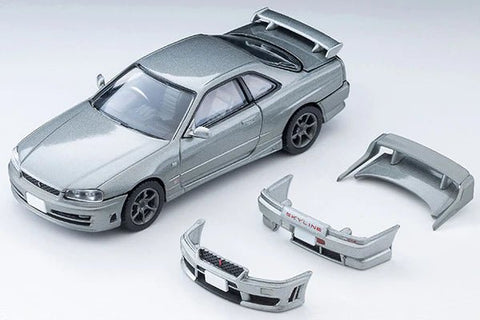 Tomica Limited Vintage Neo 1/64 Nissan Skyline 2-door Sports Coupe 25GT Turbo With Optional Parts (Silver) - GT Hobby Store