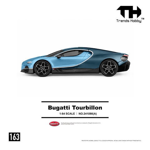 Trends Hobby 1:64 Bugatti Tourbillon – Blue Atlantic - GT Hobby Store