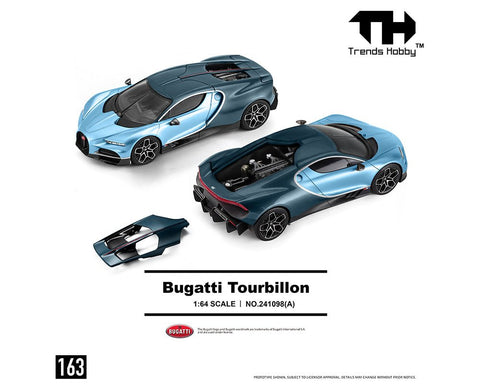 Trends Hobby 1:64 Bugatti Tourbillon – Blue Atlantic - GT Hobby Store