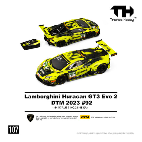Trends Hobby 1/64 Lamborghini Huracan GT3 Evo 2 DTM 2023 No.92 - GT Hobby Store