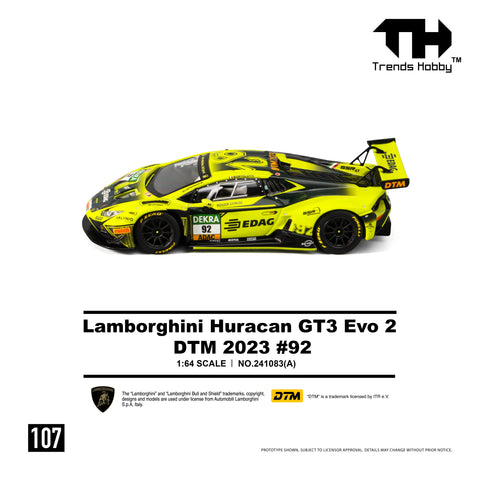 Trends Hobby 1/64 Lamborghini Huracan GT3 Evo 2 DTM 2023 No.92 - GT Hobby Store