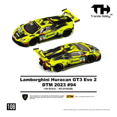 Trends Hobby 1/64 Lamborghini Huracan GT3 Evo 2 DTM 2023 No.94 - GT Hobby Store