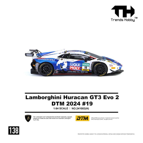 Trends Hobby 1/64 Lamborghini Huracan GT3 EVO2 - DTM 2024 19 - GT Hobby Store