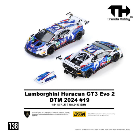 Trends Hobby 1/64 Lamborghini Huracan GT3 EVO2 - DTM 2024 19 - GT Hobby Store