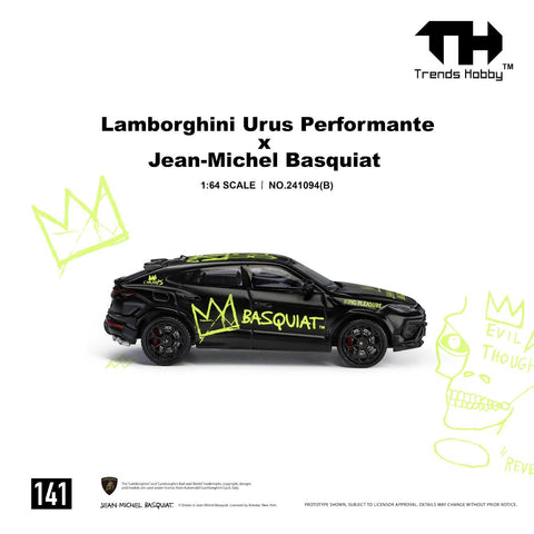 Trends Hobby 1/64 Lamborghini Urus Performance & Basquiat Black - GT Hobby Store