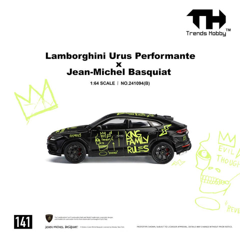 Trends Hobby 1/64 Lamborghini Urus Performance & Basquiat Black - GT Hobby Store