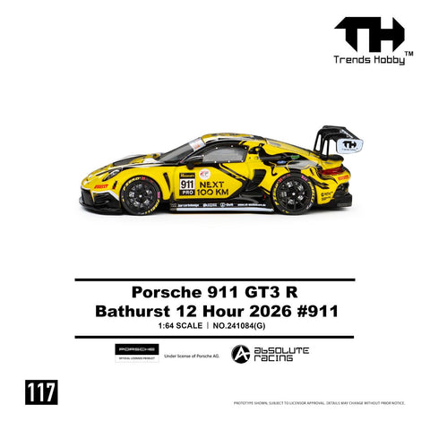 Trends Hobby 1/64 Porsche 911 GT3 R - Bathurst 12 Hour 2026 911 - GT Hobby Store