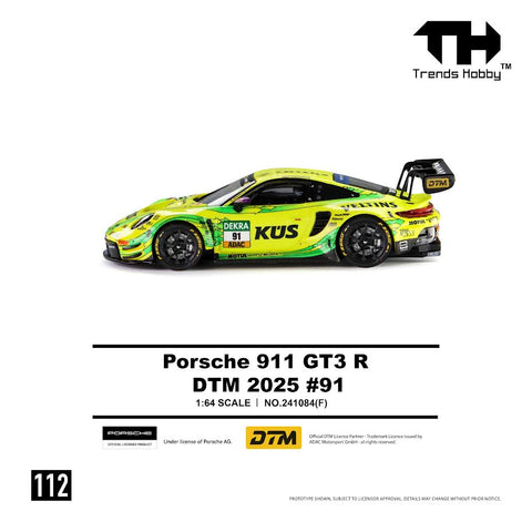 Trends Hobby 1/64 Porsche 911 GT3 R - DTM 2025 91 - GT Hobby Store