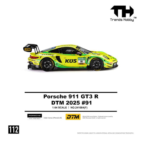 Trends Hobby 1/64 Porsche 911 GT3 R - DTM 2025 91 - GT Hobby Store
