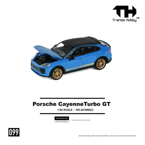 Trends Hobby 1/64 Porsche Cayenne Turbo GT Blue - GT Hobby Store