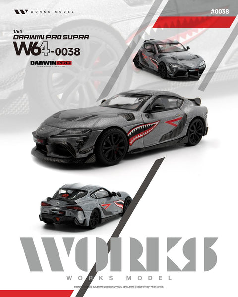 Works 1/64 Darwin Pro Supra Carbon Grey - GT Hobby Store