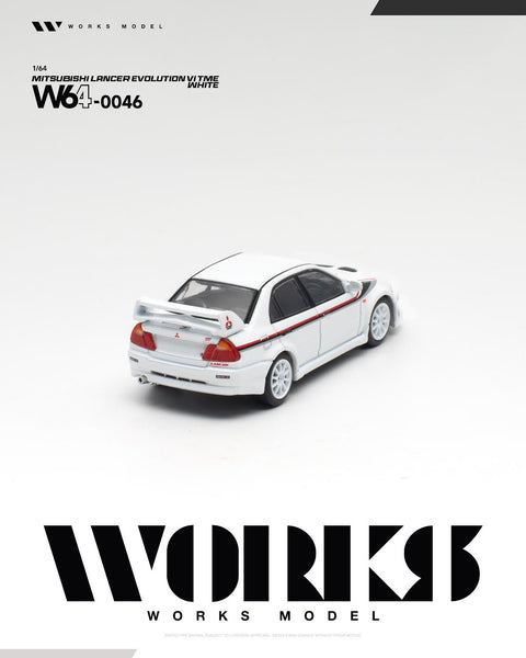 Works 1/64 Mitsubishi Lancer Evolution VI Tommi Makinen - White - GT Hobby Store